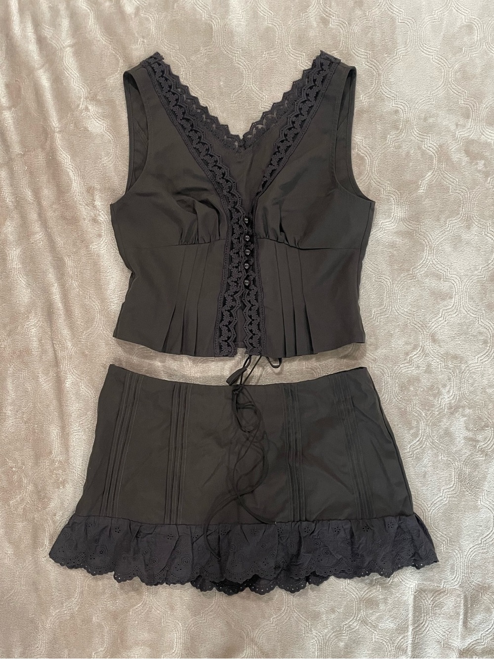 Brown Skirt and top set